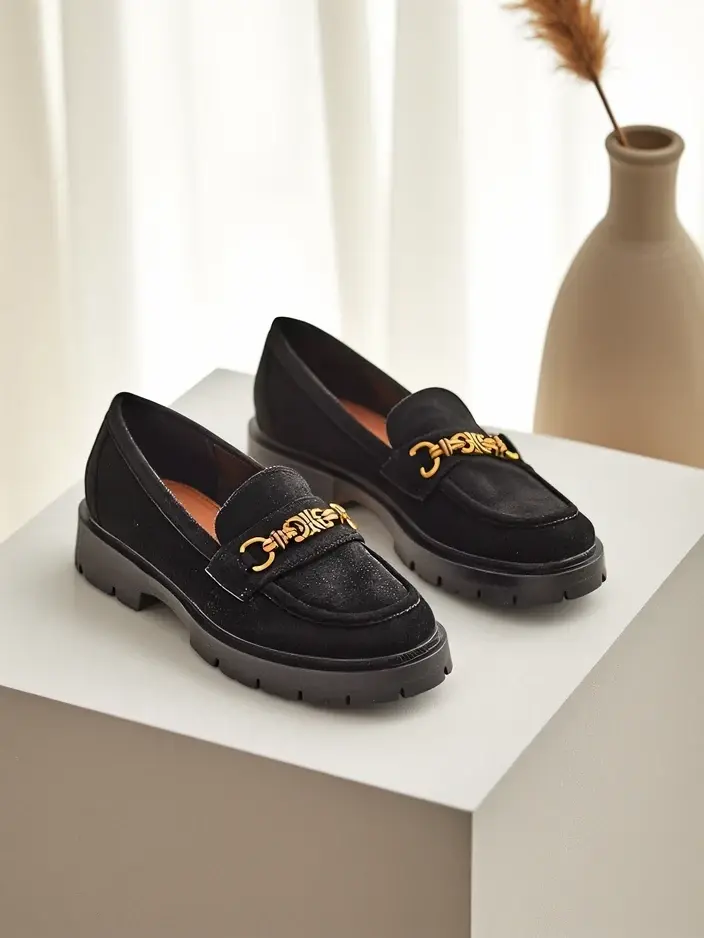 Resti Women's eco suede loafers Emmite