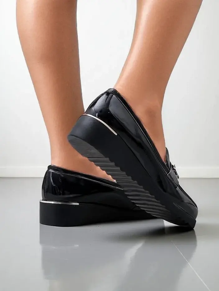 Resti Women's moccasins on a low wedge Leffo