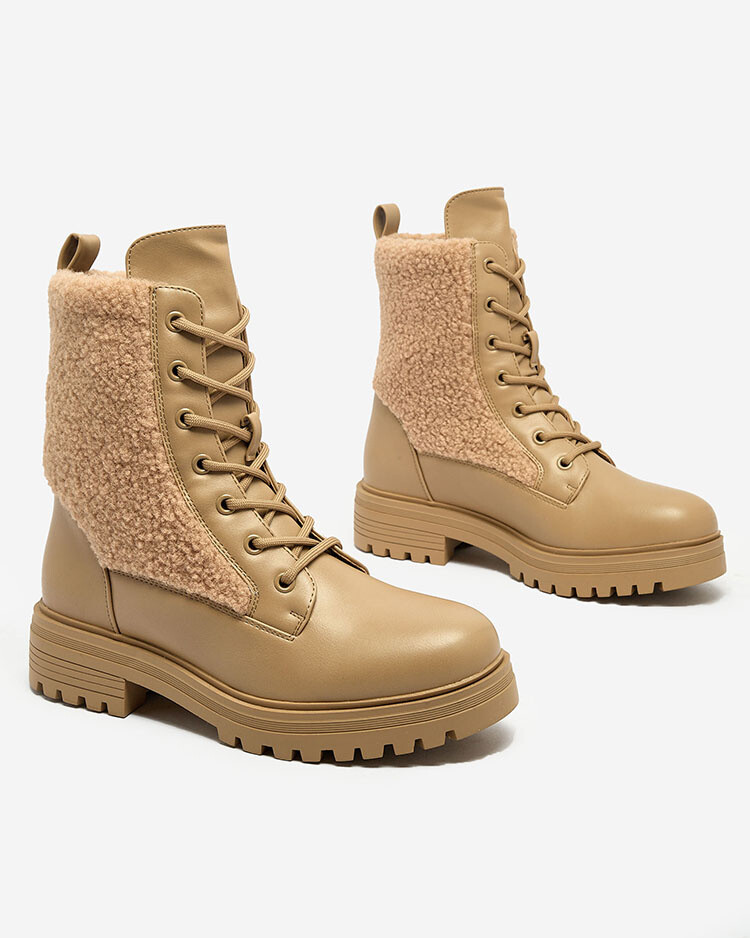 Resti Women's lace-up boots with sheepskin Setrica