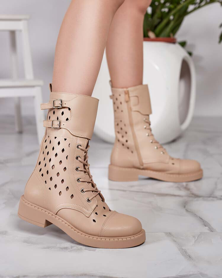 Resti Women's openwork lace-up boots Belsel