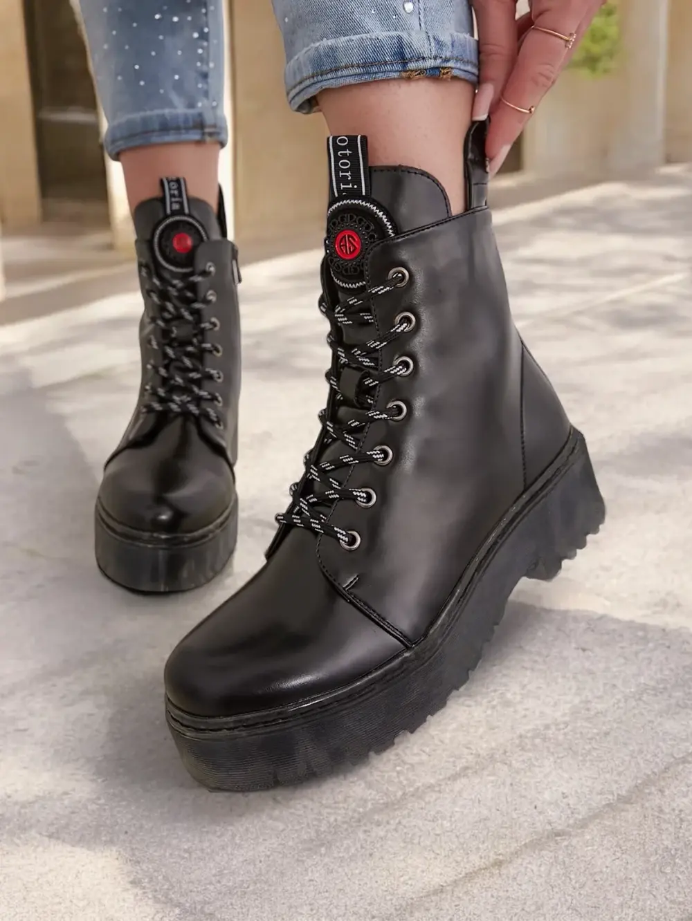 Resti Eco leather women's ankle boots workery Fewor