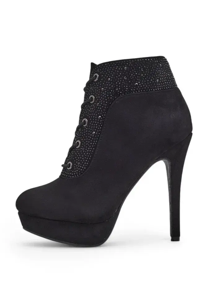 Resti Women's heeled ankle boots with rhinestones Efelolo