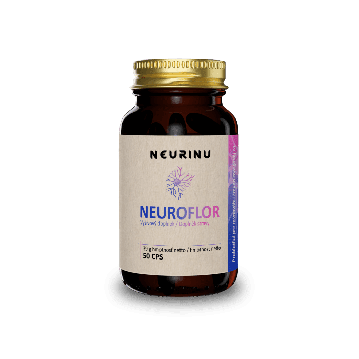 NEURINU Neuroflor probiotiká pre psychickú rovnováhu - 50 kapsúl