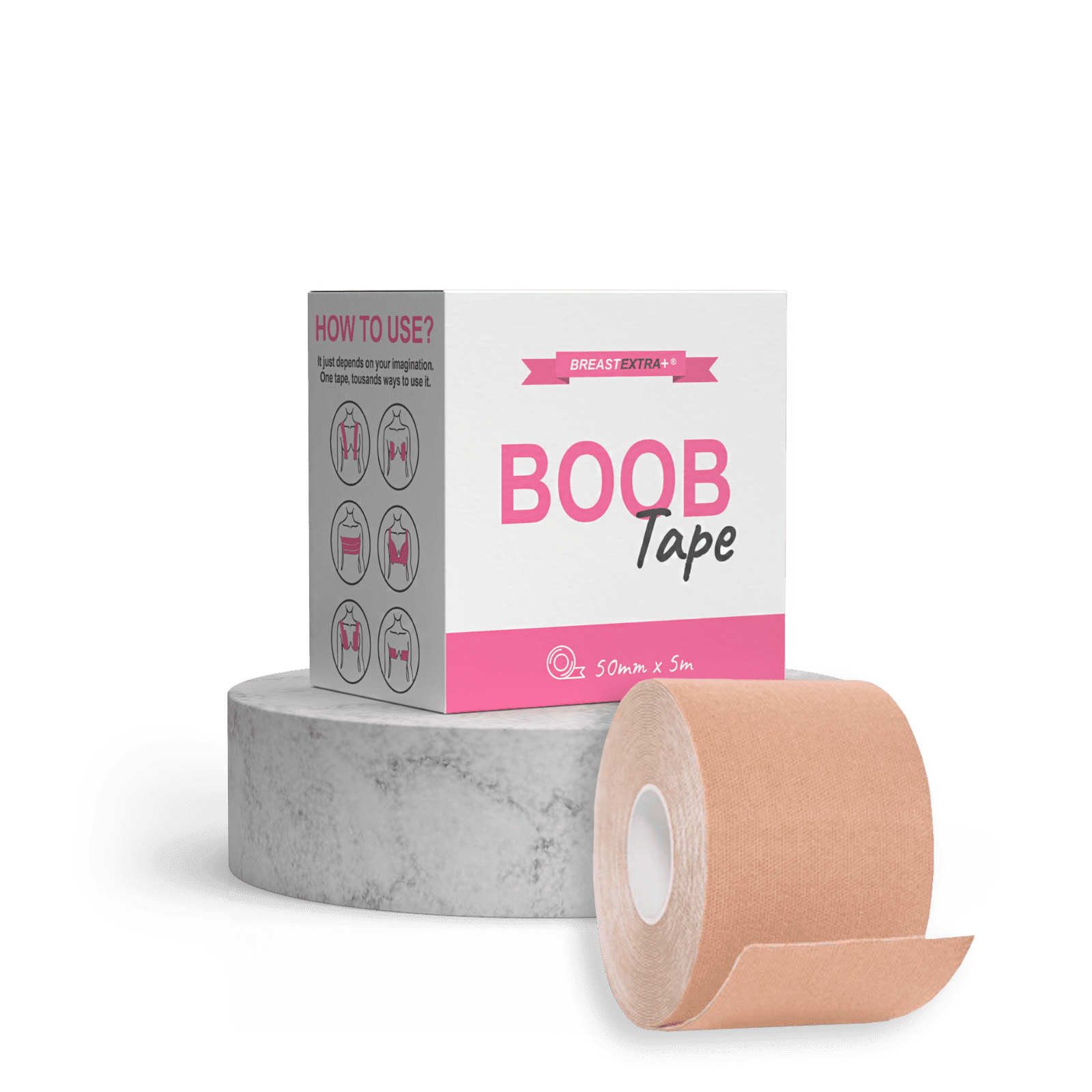 BreastExtra+ BOOB Tape (telová) - špeciálna lepiaca páska na prsia