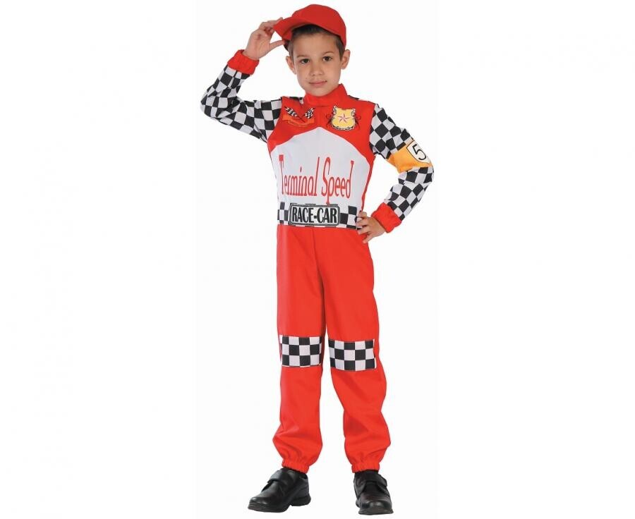 Godan Detský chlapčenský kostým - Rally pretekár Veľkosť - deti: M: 128 cm