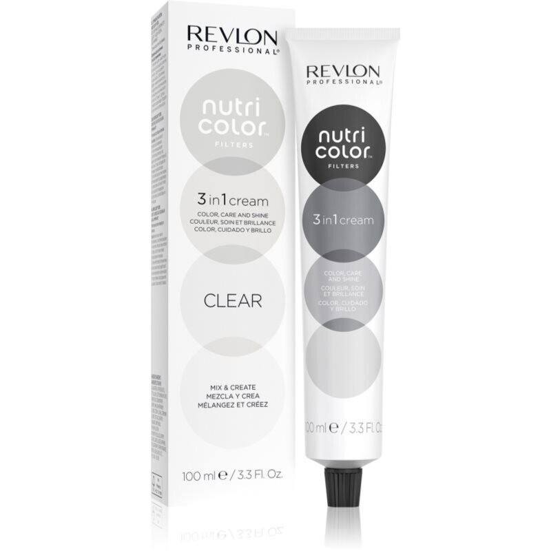 Revlon Professional Nutri Color Filters Metal-Ice vyživujúca tónovacia maska pre profesionálne použitie Clear 100 ml