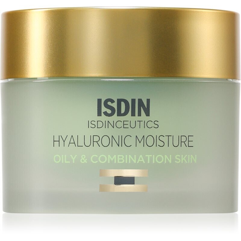 ISDIN Isdinceutics Hyaluronic Moisture Oily and Combination Skin denný hydratačný krém pre mastnú a zmiešanú pleť plniteľný 50 g