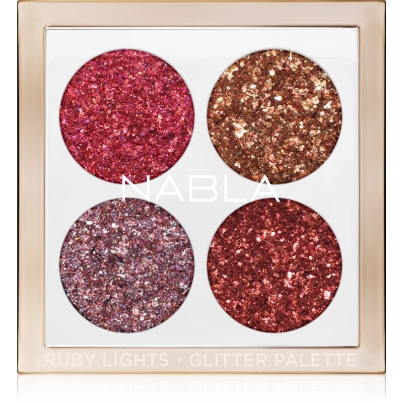 NABLA Cosmetics Ruby Lights paletka očných tieňov 4 g