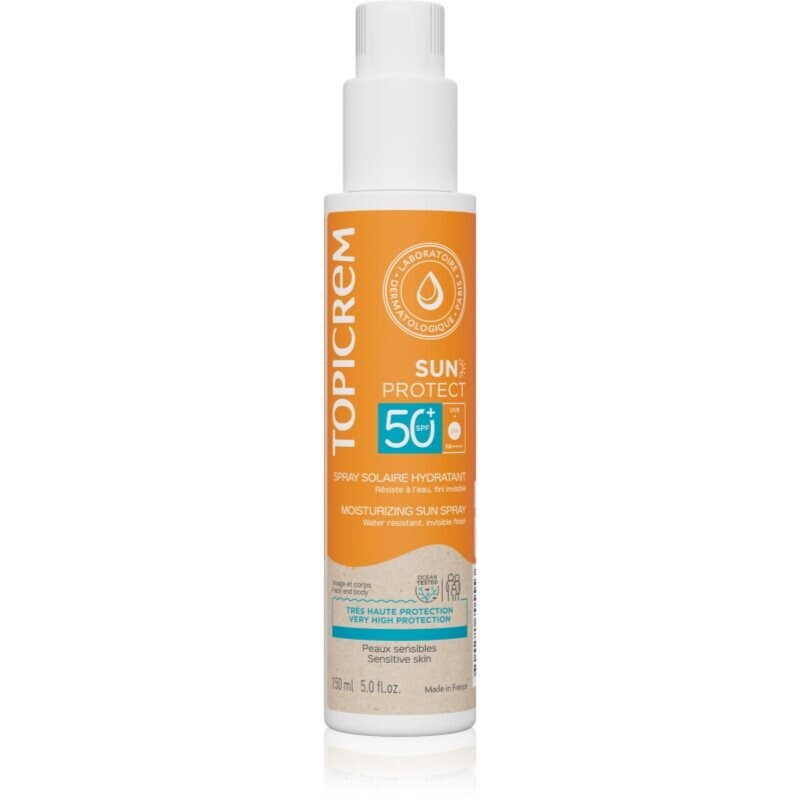 Topicrem Sun Protect Moisturizing Sun Spray ochranný sprej s hydratačným účinkom SPF 50+ 150 ml