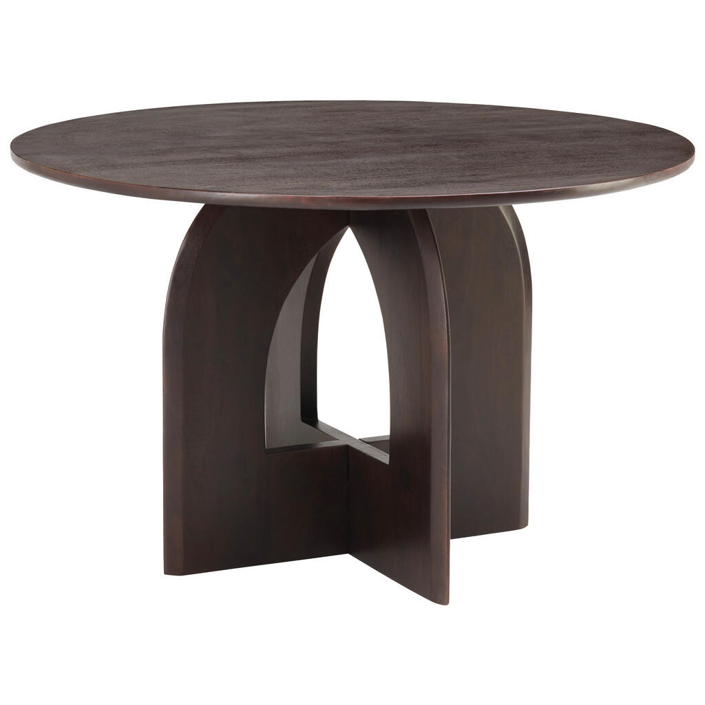 MID.YOU JEDÁLENSKÝ STÔL, mangové drevo, farba vlašského orecha, 120/76/120 cm