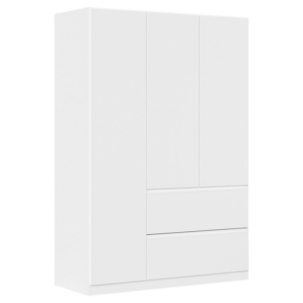 Rauch Möbel SKRIŇA S OTOČNÝMI DVERAMI, biela, 136/197/54 cm