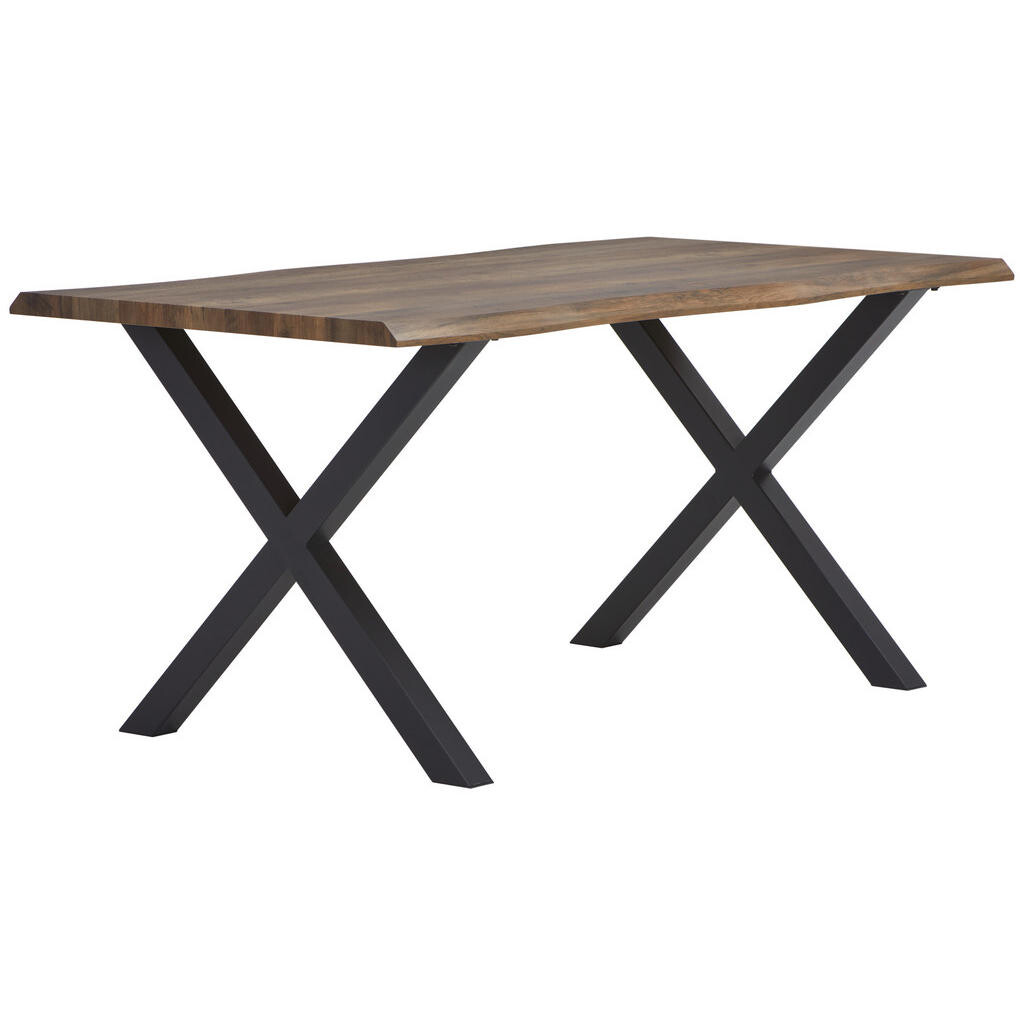 MID.YOU JEDÁLENSKÝ STÔL, prírodná farba, čierna, 160/90/76 cm