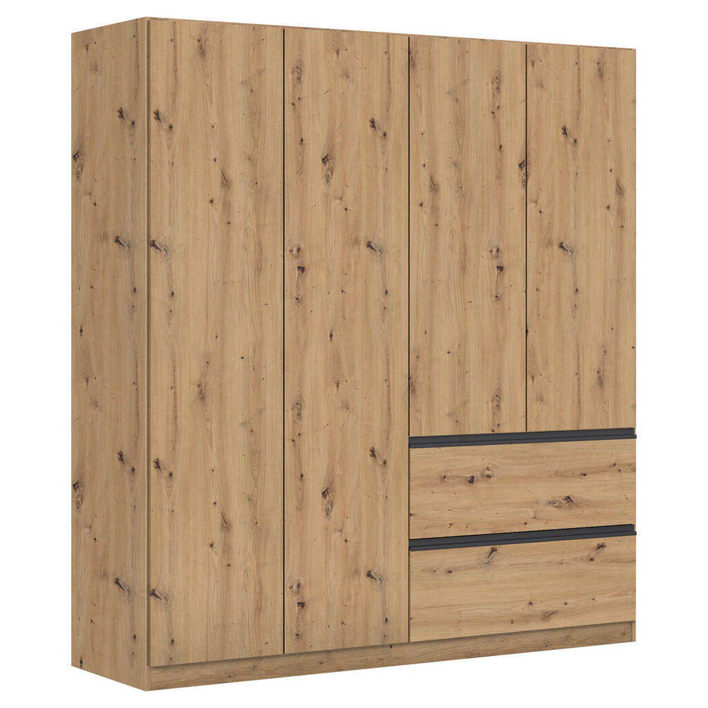 Rauch Möbel SKRIŇA S OTOČNÝMI DVERAMI, dub artisan, 181/197/54 cm