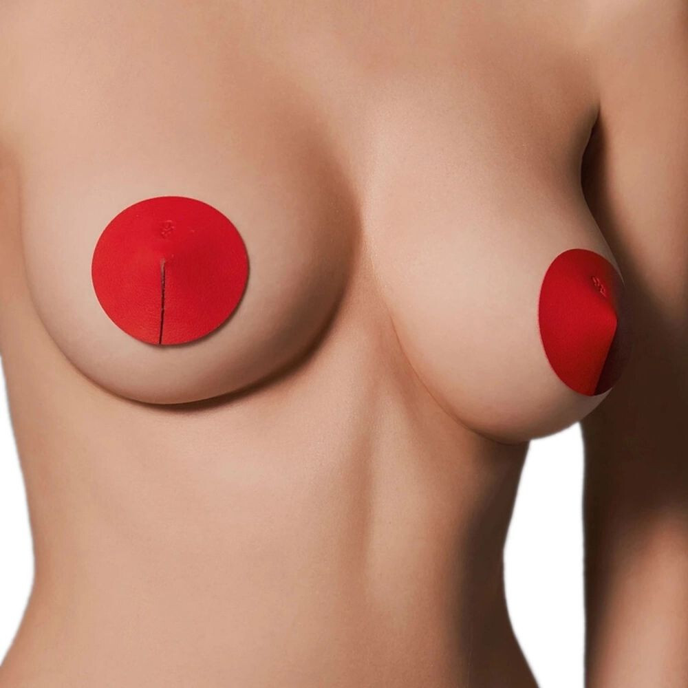 Svorky na bradavky Sublimie červená - OBSESSIVE Červená Univerzální