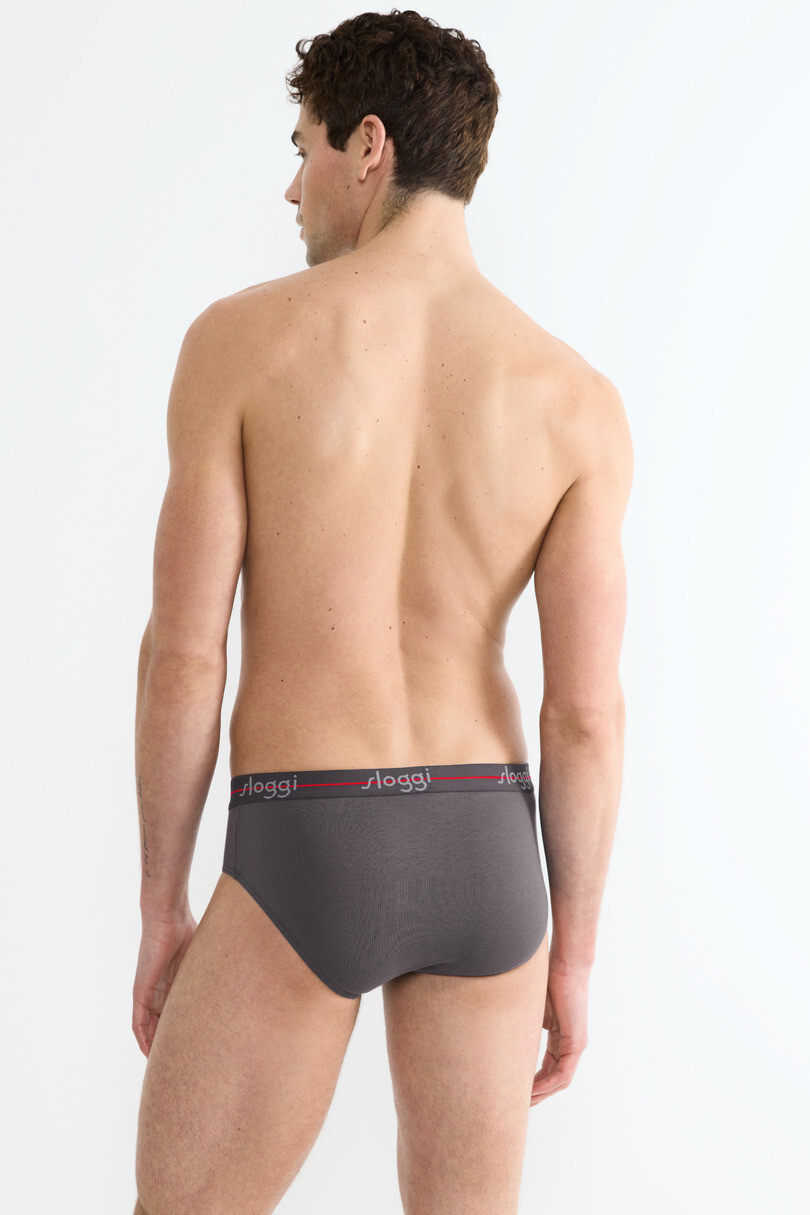 SLOGGI MEN START MIDI 2PACK 0034 SLIPY SVĚTLE ŠEDÁ M