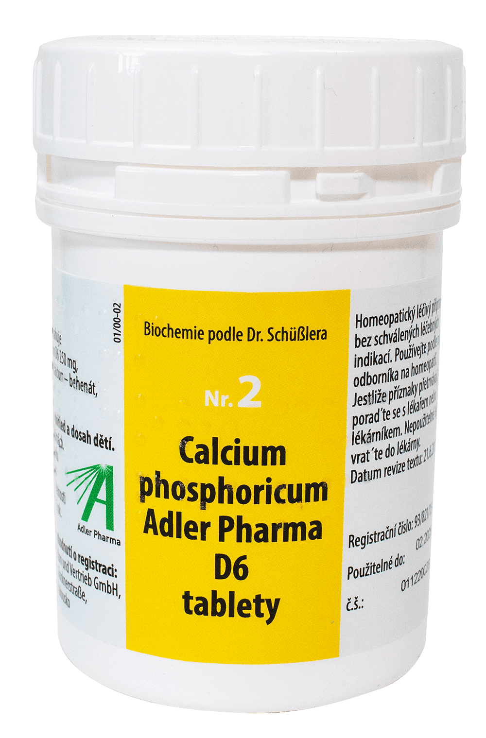 ADLER PHARMA Nr.2 Calcium phosphoricum D6 400 tabliet