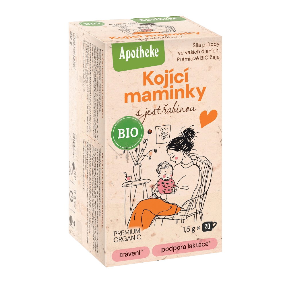 APOTHEKE BIO Dojčiace mamičky s jastrabinou čaj 20 x 1.5 g