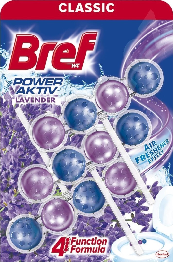 Bref Power  Aktiv Levander WC Blok 3x50g