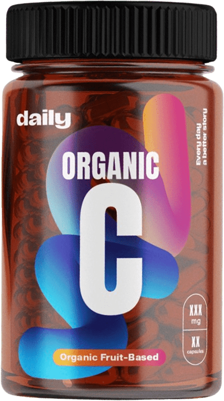 DAILY Organic vitamin C 250mg, 60 kapsúl