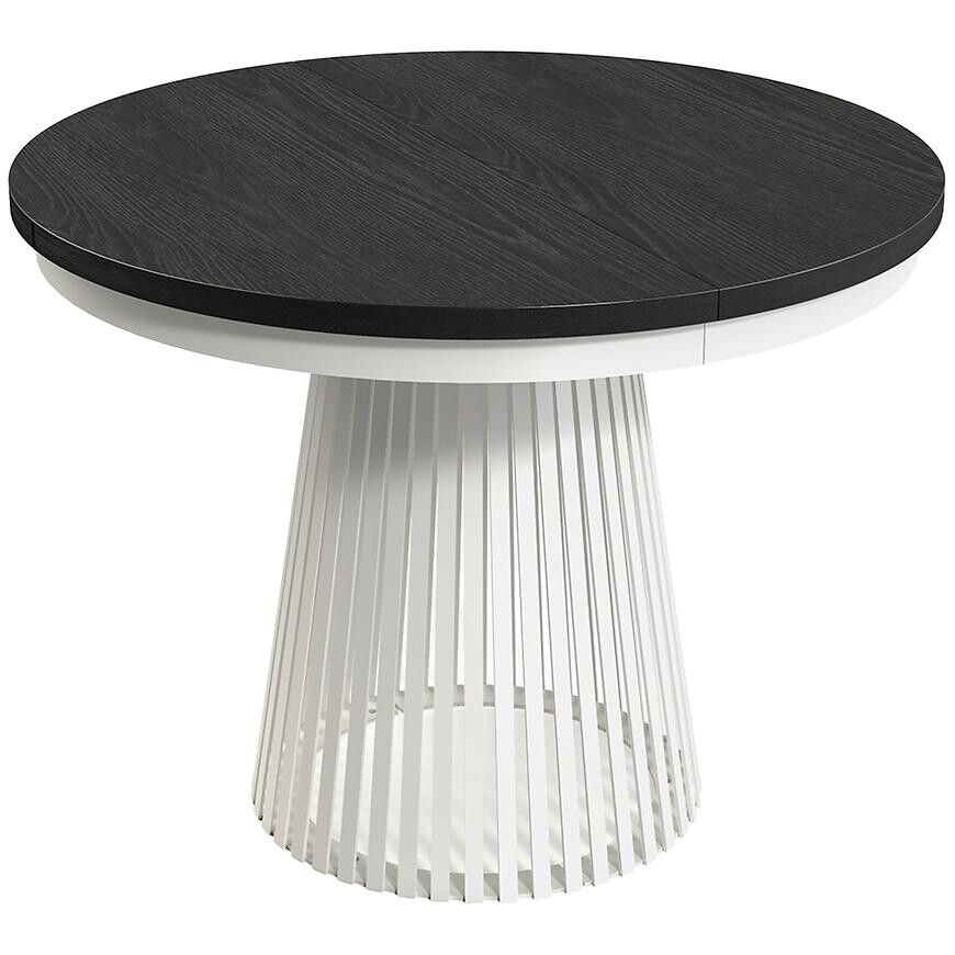 Rozkladací stôl  Garda Biela/Čierne drevo