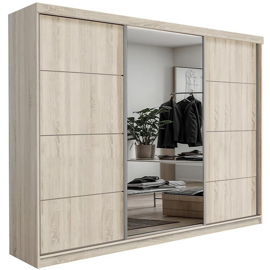 Skriňa Palermo 250 Sonoma+Zrkadlo