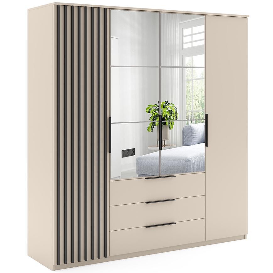 Skriňa Torino Kašmír/Lamela čierna