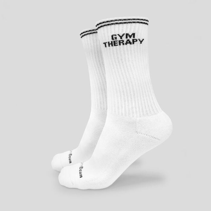 GymBeam Ponožky Gym Therapy White  S