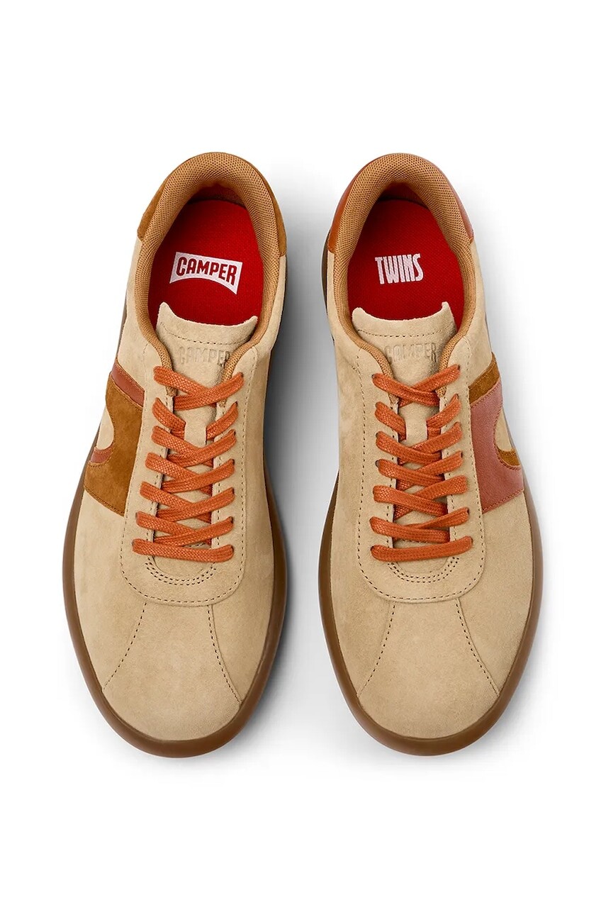 Nubukové tenisky Camper TWS béžová farba, K100937-014