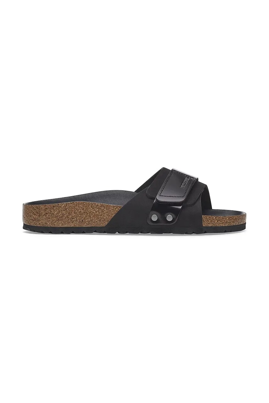 Nubukové šľapky Birkenstock Oita dámske, čierna farba, 1029313