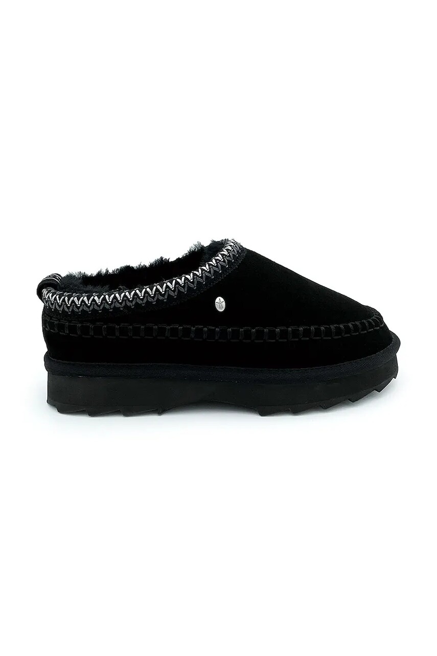 Semišové snehule Emu Australia Sharky Adventure Scuff čierna farba, W13239