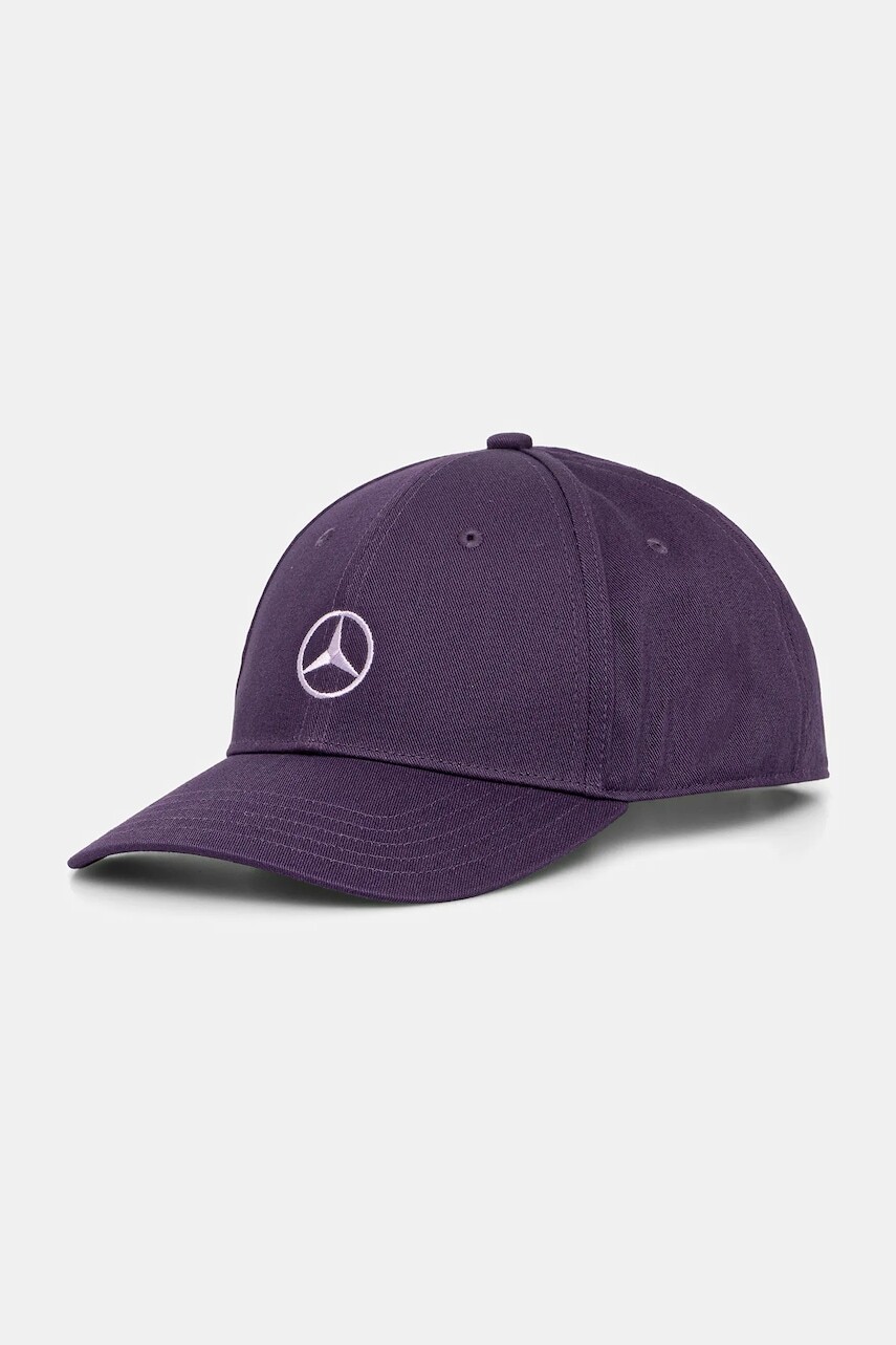 Bavlnená šiltovka adidas x Mercedes fialová farba, JZ2547