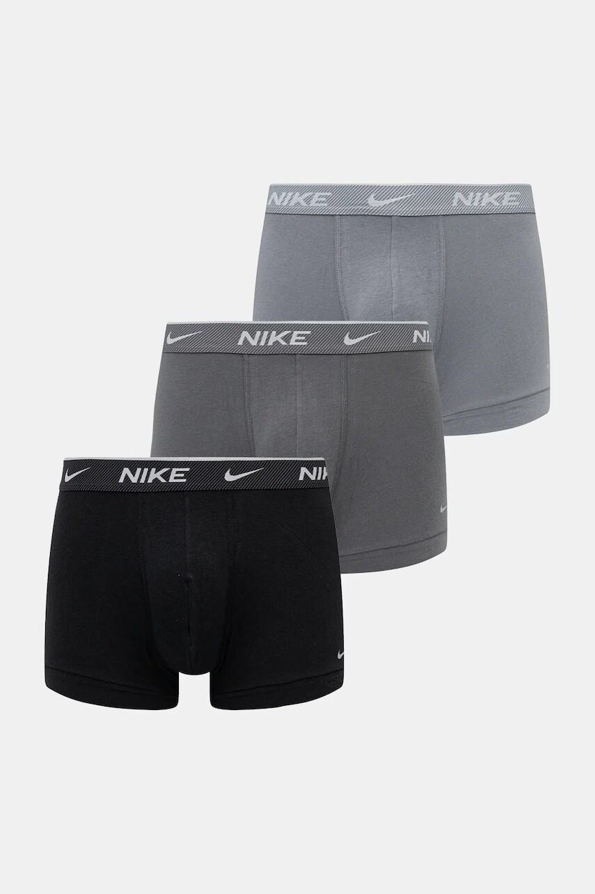 Boxerky Nike 3-pak šedá farba, 0000KE1008
