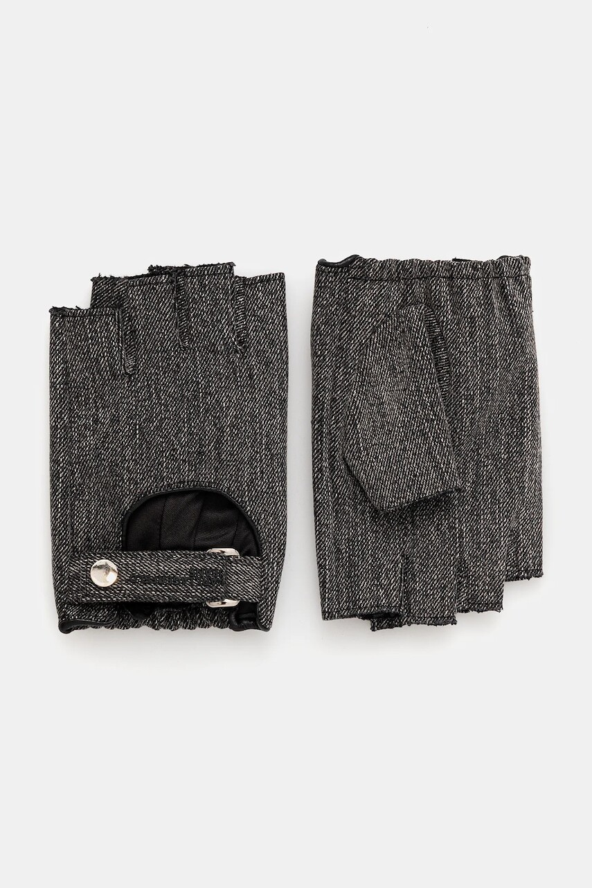 Rukavice bez prstov Karl Lagerfeld Jeans čierna farba, A4W33093