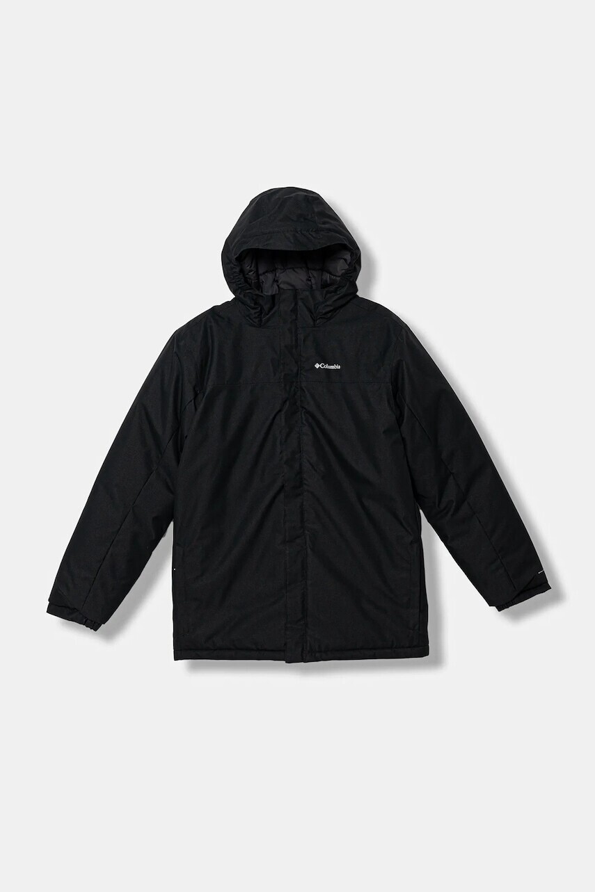 Detská bunda Columbia Hikebound čierna farba, 2089961