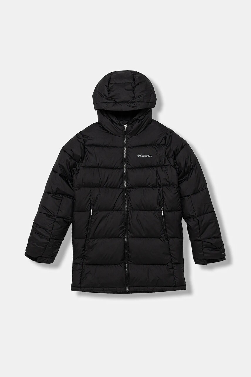 Detská bunda Columbia Pike Lake čierna farba, 2133871