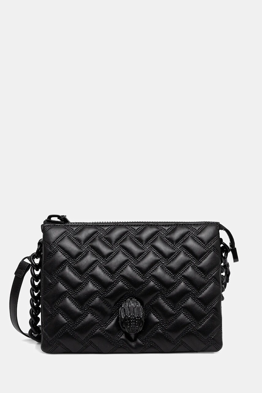 Kožená kabelka Kurt Geiger London KENSINGTON čierna farba, 5013100109