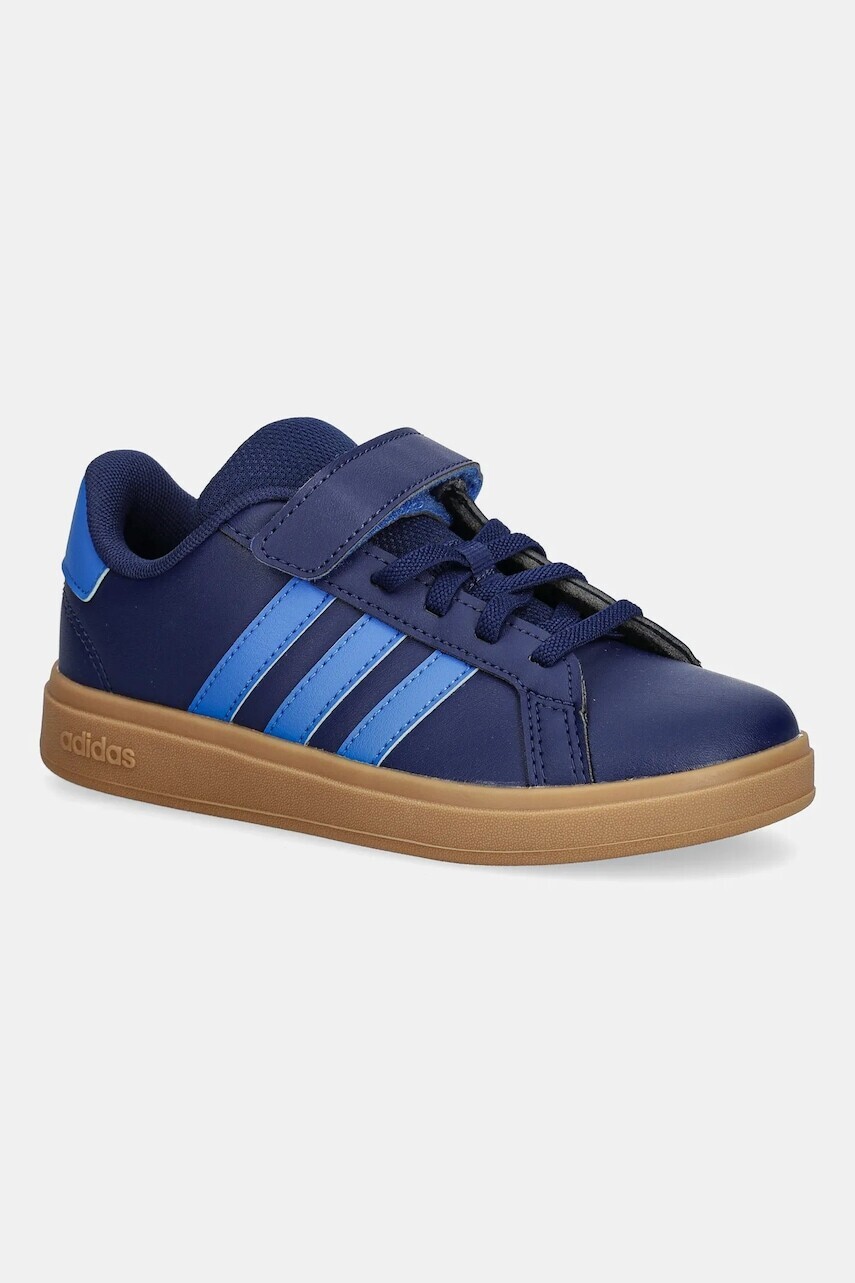 Detské tenisky adidas GRAND COURT 2.0 tmavomodrá farba, JQ8001