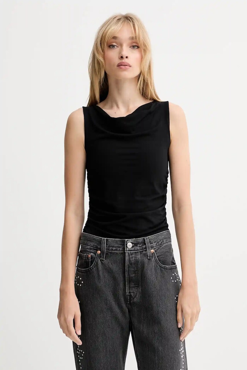 Top Levi's čierna farba, 003XU