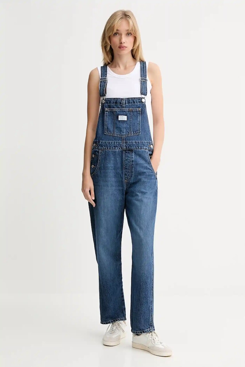 Rifľové nohavice na traky Levi's VINTAGE OVERALL 85315.0036