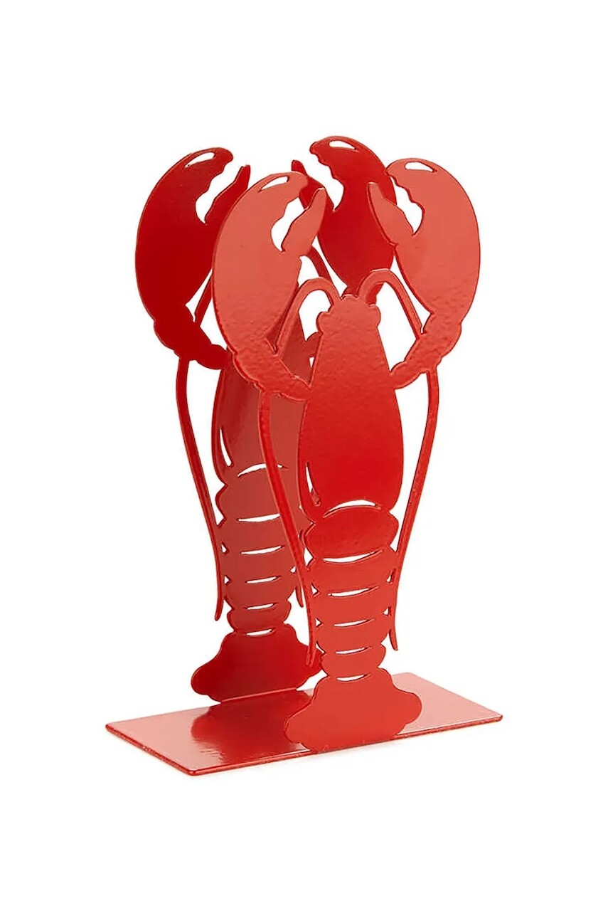 Držiak na obrúsky Balvi Lobster 16 cm červená farba