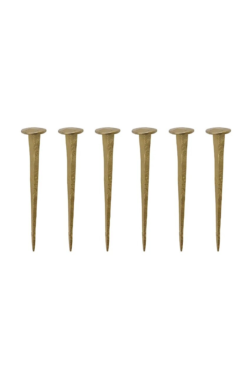 Sada nástenných vešiakov House Doctor HDWall 8 cm 6-pak zelená farba