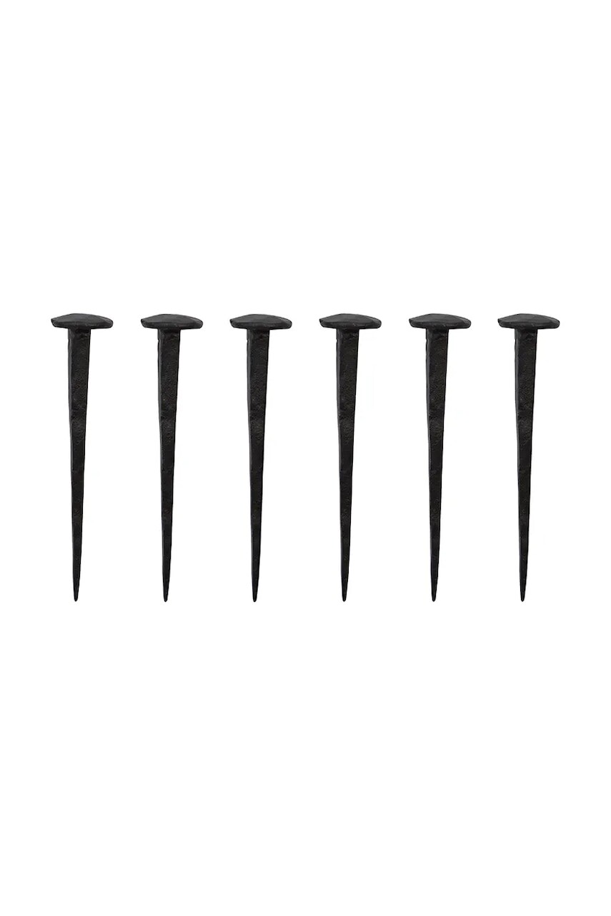 Sada nástenných vešiakov House Doctor HDWall 8 cm čierna farba