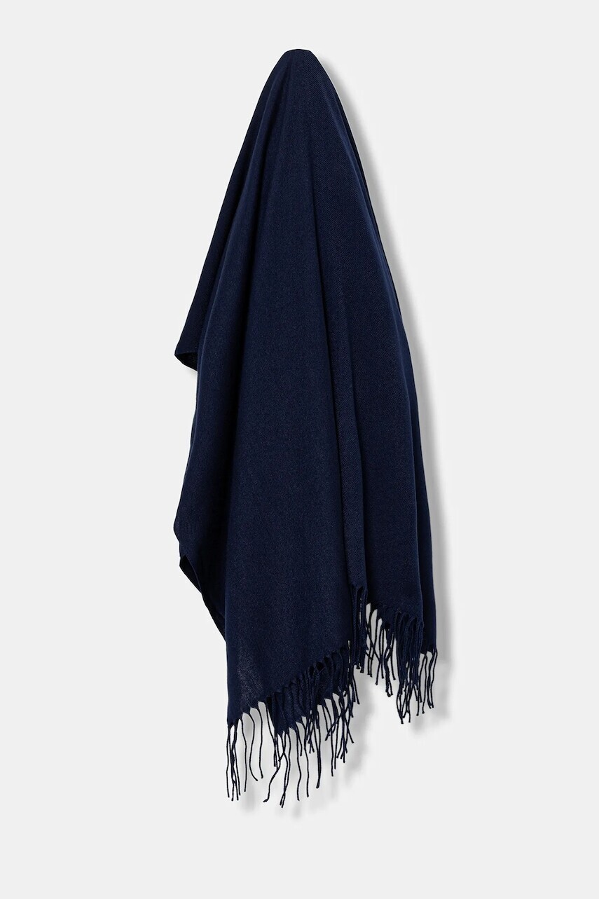 Šál Marella tmavomodrá farba, jednofarebný, 2523546067200