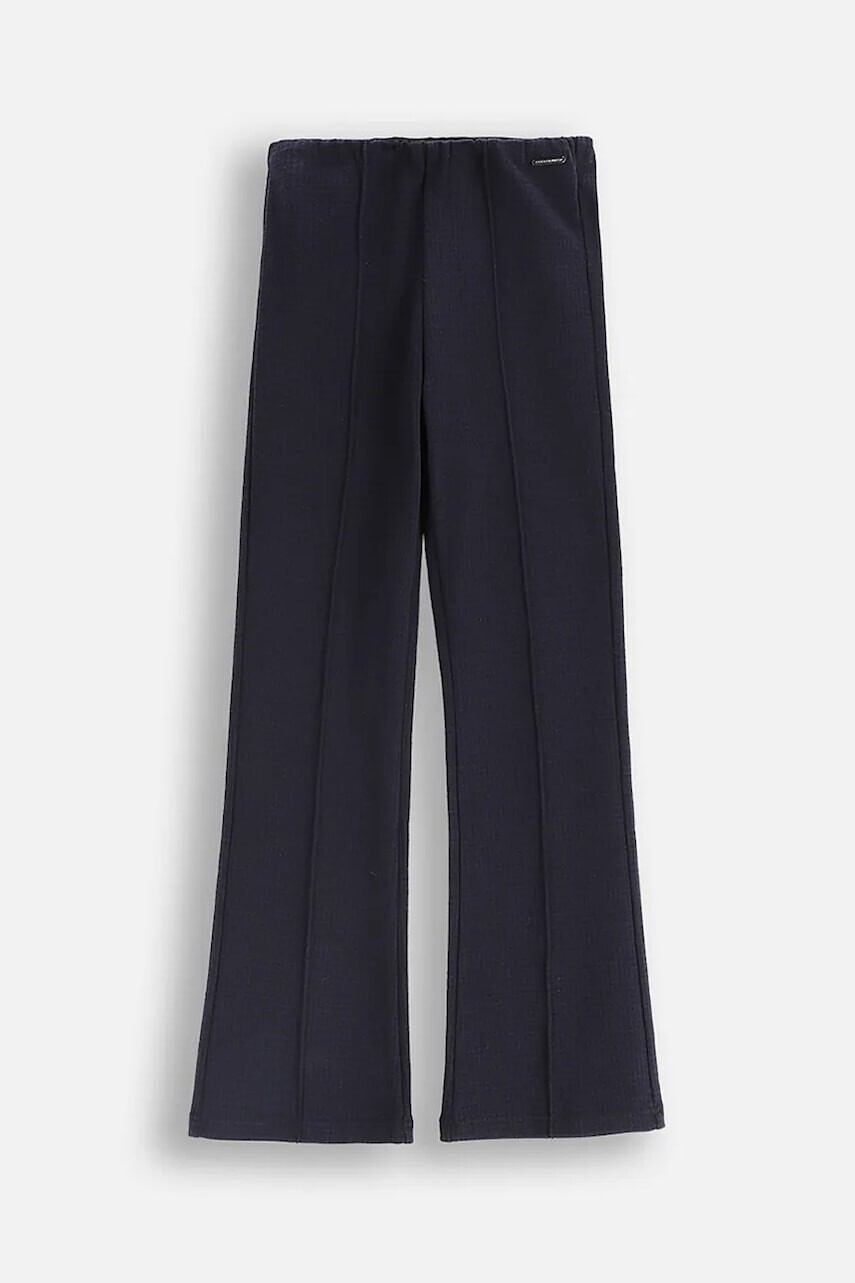 Detské tepláky Coccodrillo tmavomodrá farba, vzorované, BACK TO SCHOOL GIRL