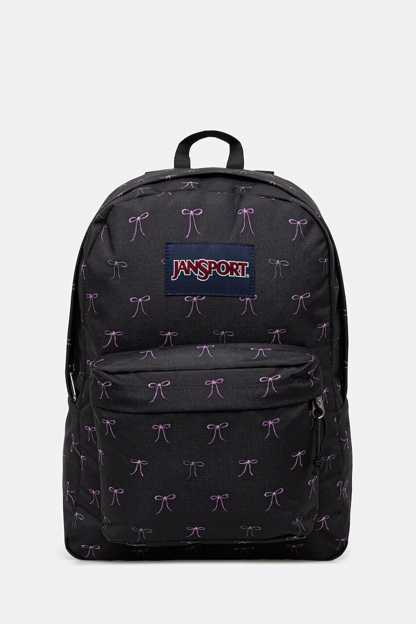 Ruksak Jansport čierna farba, veľký, vzorovaný, EK0A5BAG0W2