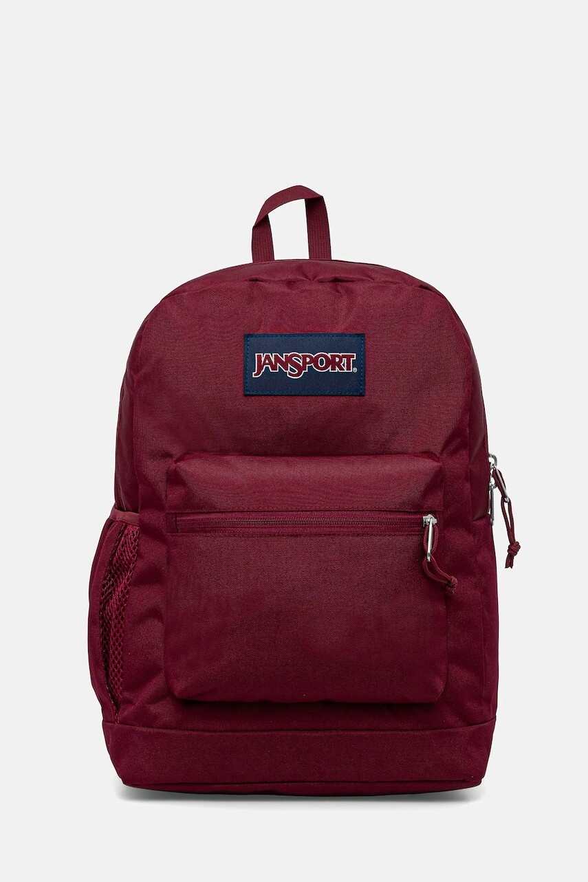 Ruksak Jansport červená farba, veľký, jednofarebný, EK0A5BLBN62