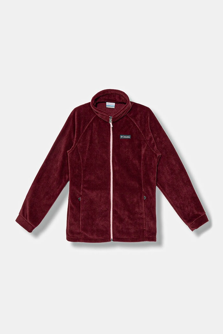 Fleecová mikina Columbia Benton Springs bordová farba, jednofarebná, 1510631