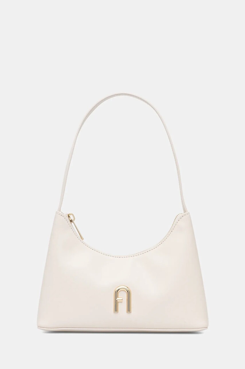 Kožená kabelka Furla biela farba, WB00863.AX0733.PNN00