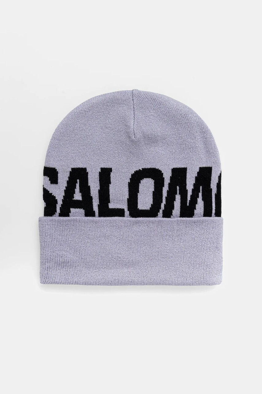 Čiapka Salomon fialová farba, LC2630100