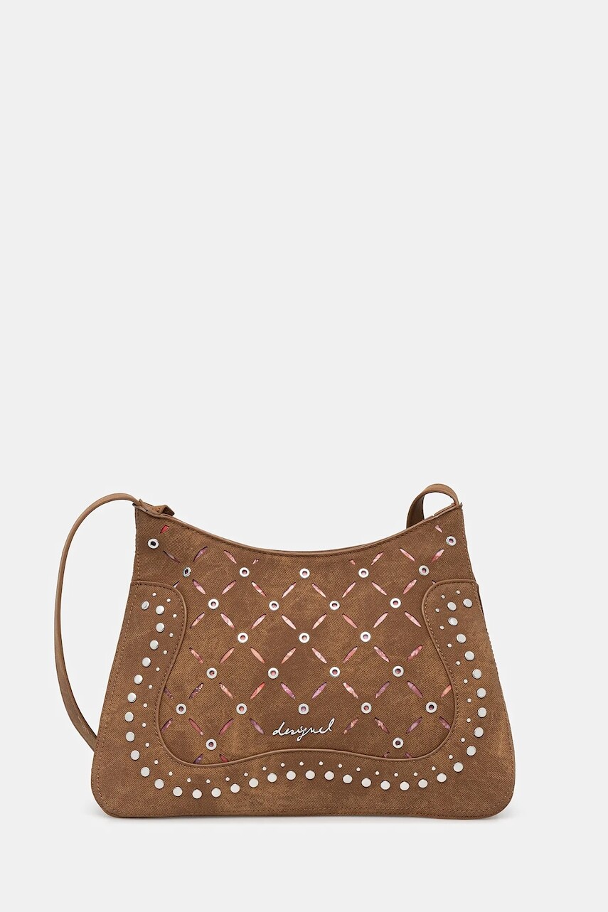 Kabelka Desigual YANKEE MANAOS CAMEL hnedá farba, 25WAXPB4